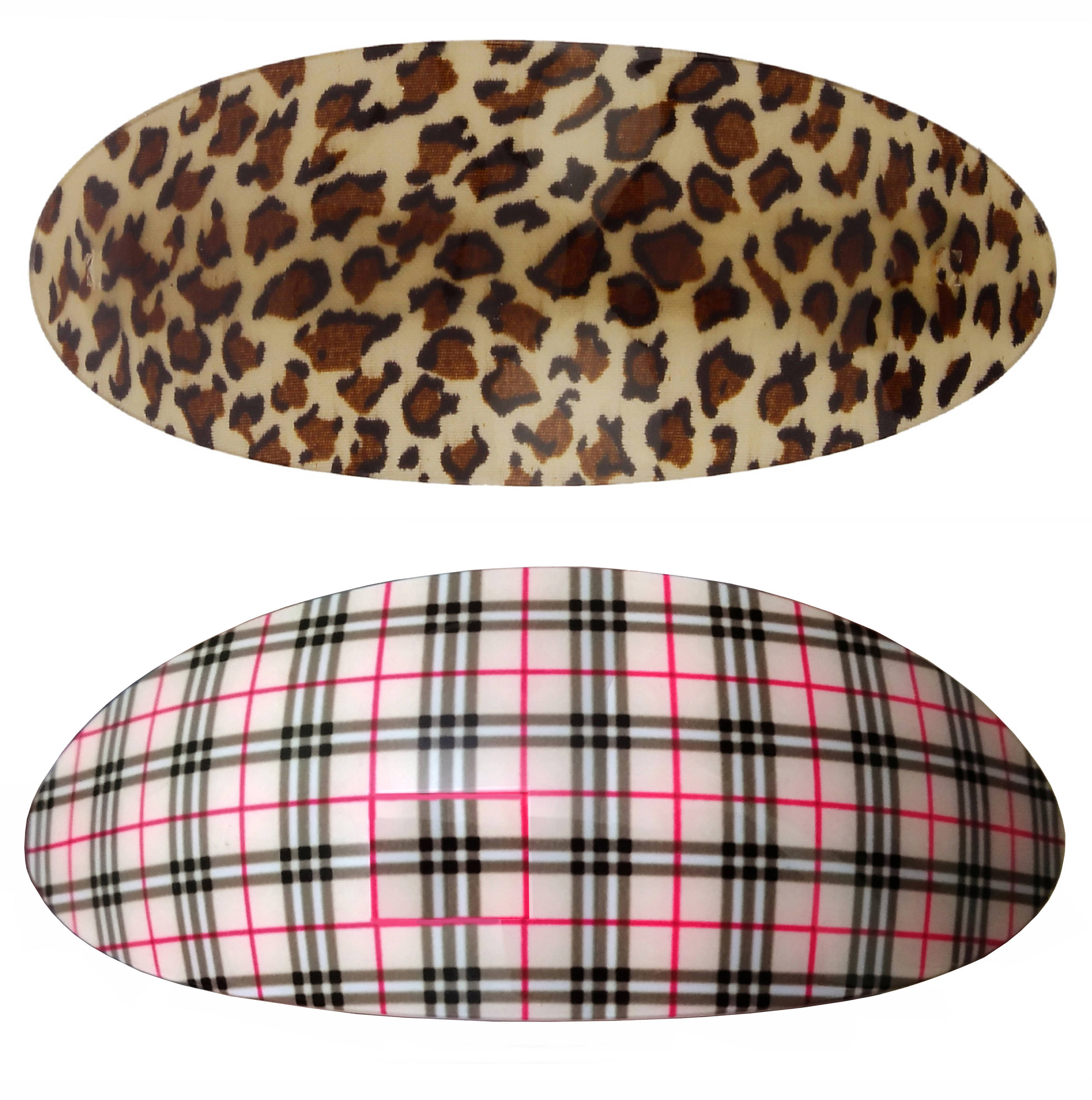 Shreya Collection Multicolour Plastic Shiny Oval Shape Center Hair Back Clip For Women & Girls (Pack of 2) Shreya Collection Multicolour Plastic Shiny Oval Shape Center Hair Back Clip For Women & Girls (Pack of 2)