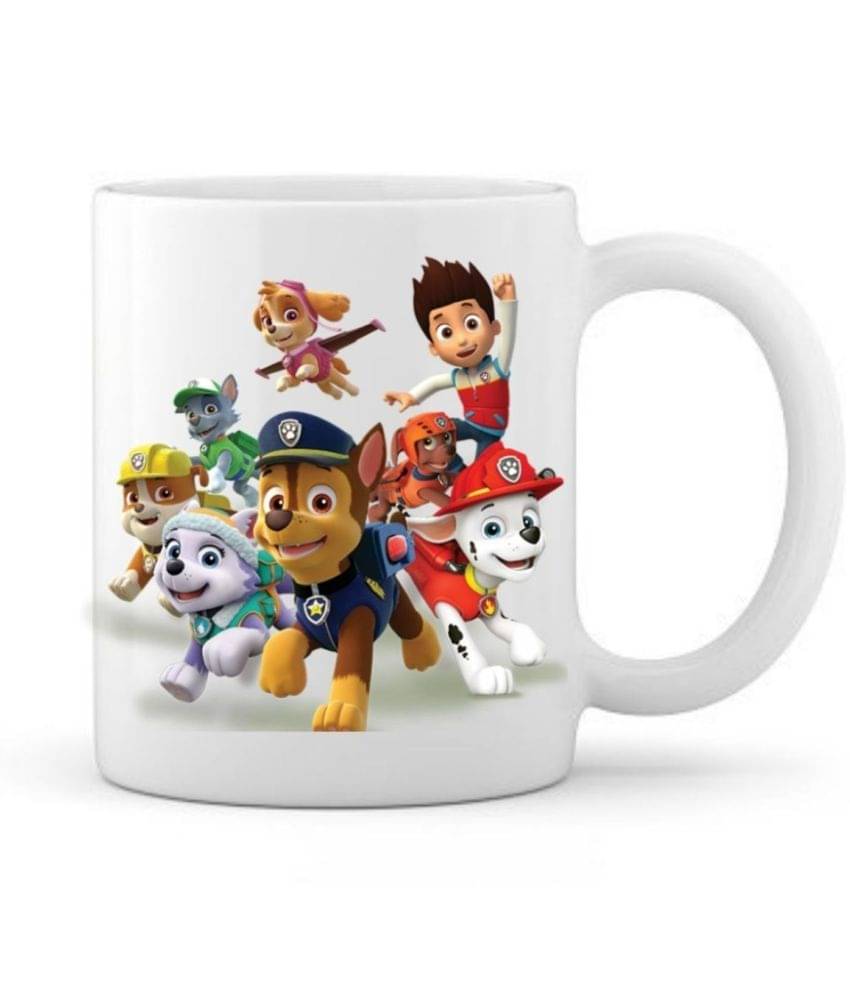     			thriftkart Paw Patrol Printed Ceramic Coffee Mug 1 Pcs 350 mL