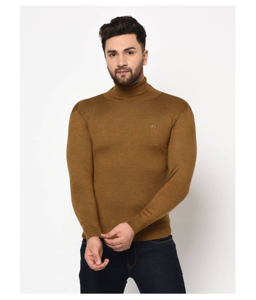 98 Degree North Brown High Neck Sweater Single 98 Degree North Brown High Neck Sweater Single