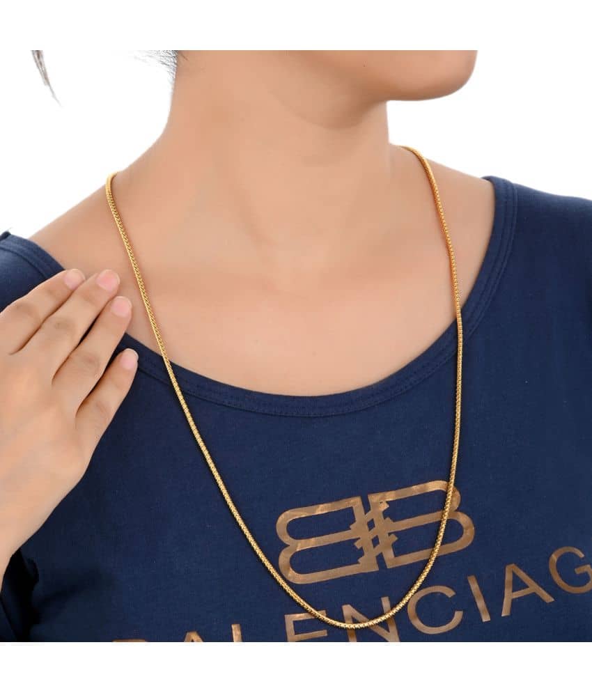 AanyaCentric 28inches Long Gold Plated Fashion Chain
