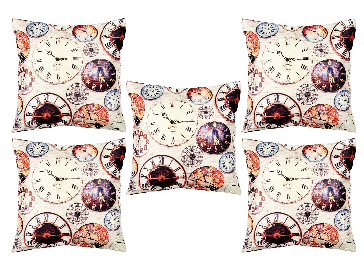 BELLA TRUE Set of 5 Cushion Covers Floral Themed BELLA TRUE Set of 5 Cushion Covers Floral Themed
