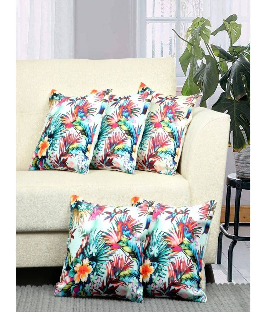 BELLA TRUE Set of 5 Cushion Covers Floral Themed BELLA TRUE Set of 5 Cushion Covers Floral Themed