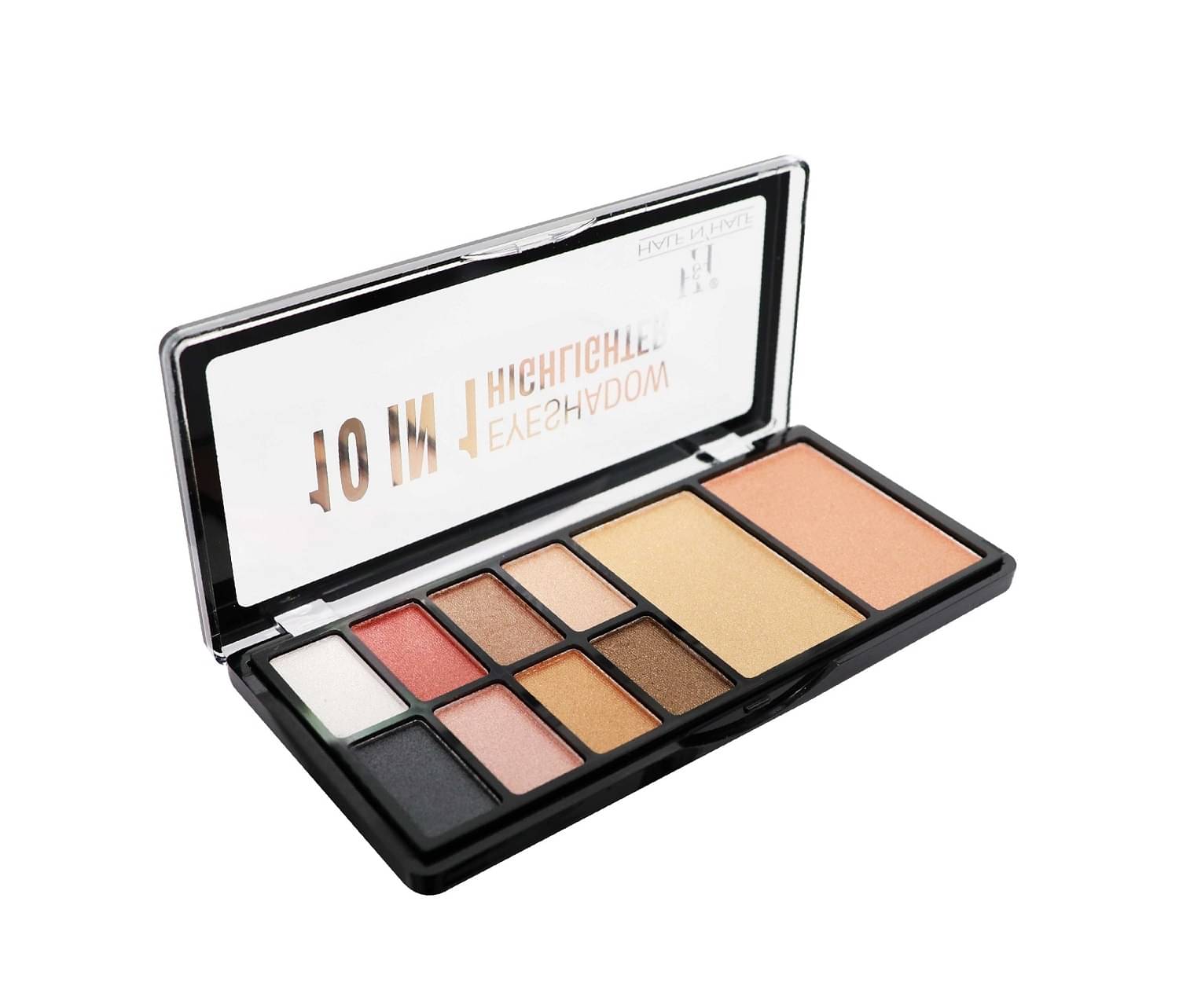     			Half N Half 10 in 1 Eyeshadow & Highlighter Makeup Kit, Pressed Powder, Multicolor Palette-03 (23g)