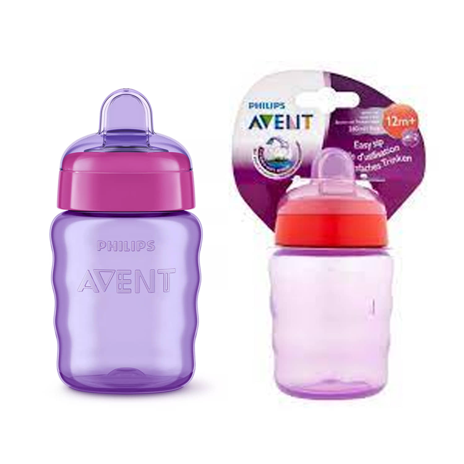 Philips Avent Pink Plastic Spout Sippers