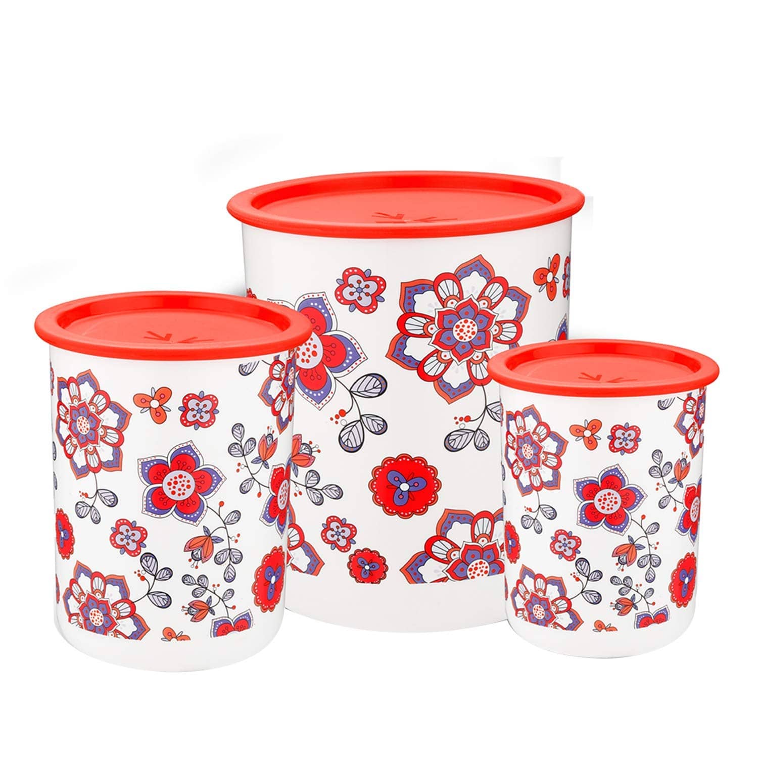 Oliveware Polyproplene Blue Food Container ( Set of 3 )