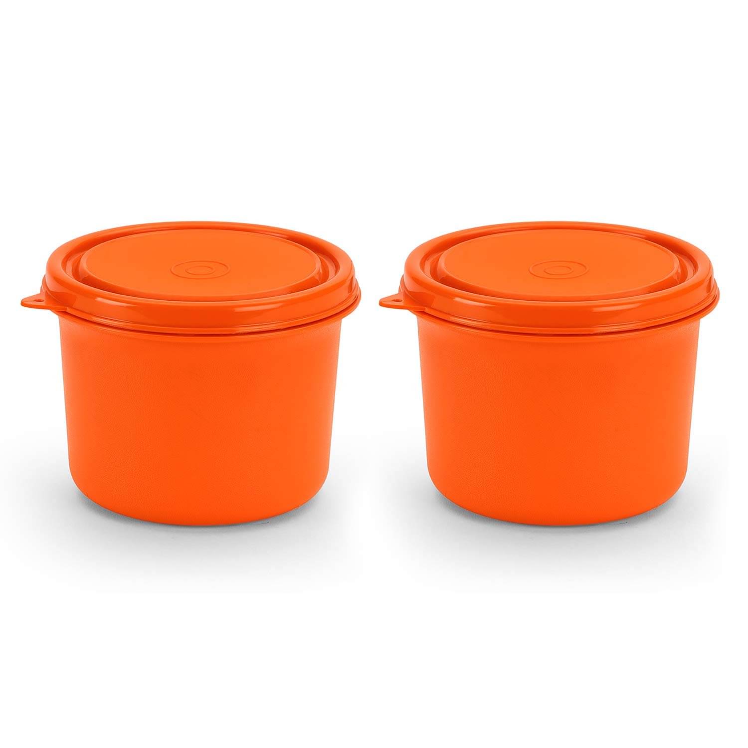     			Oliveware Steel Orange Food Container ( Set of 2 )