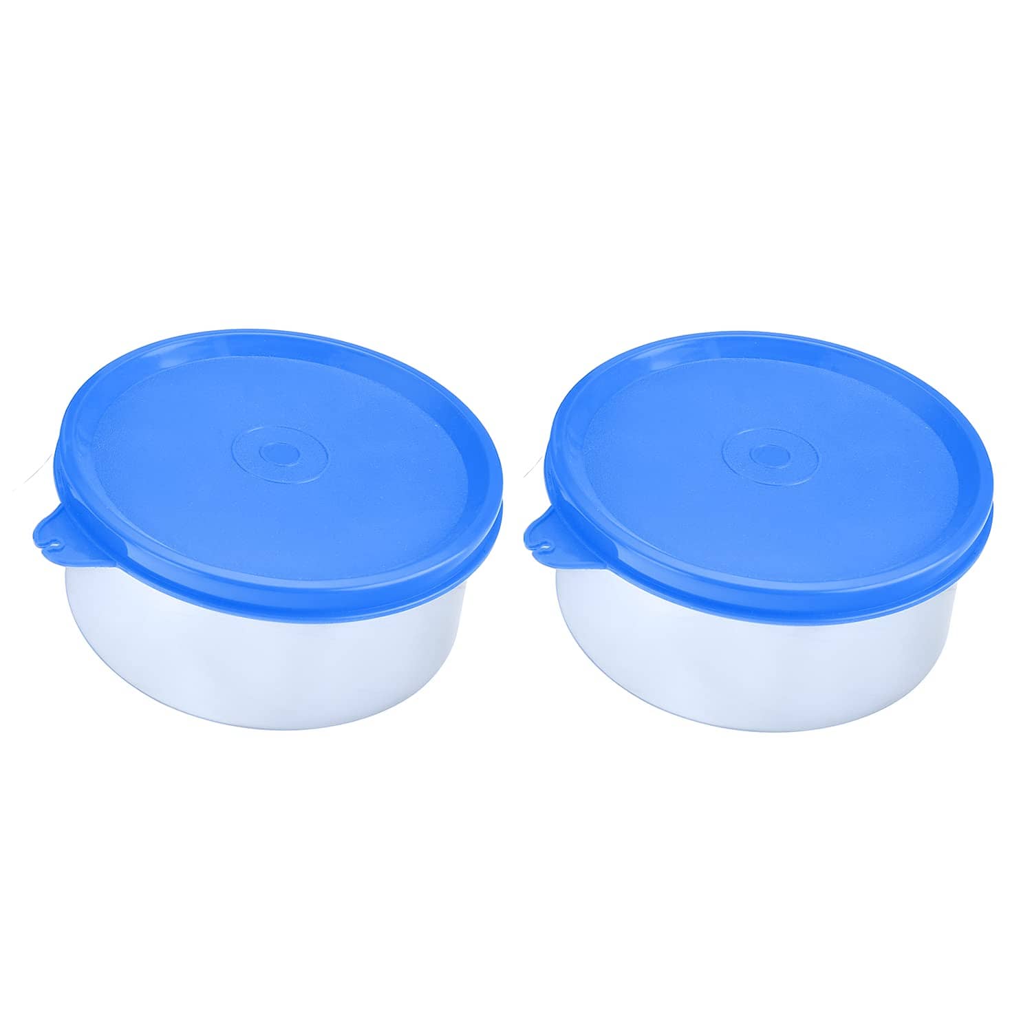 Oliveware Steel Purple Food Container ( Set of 2 )