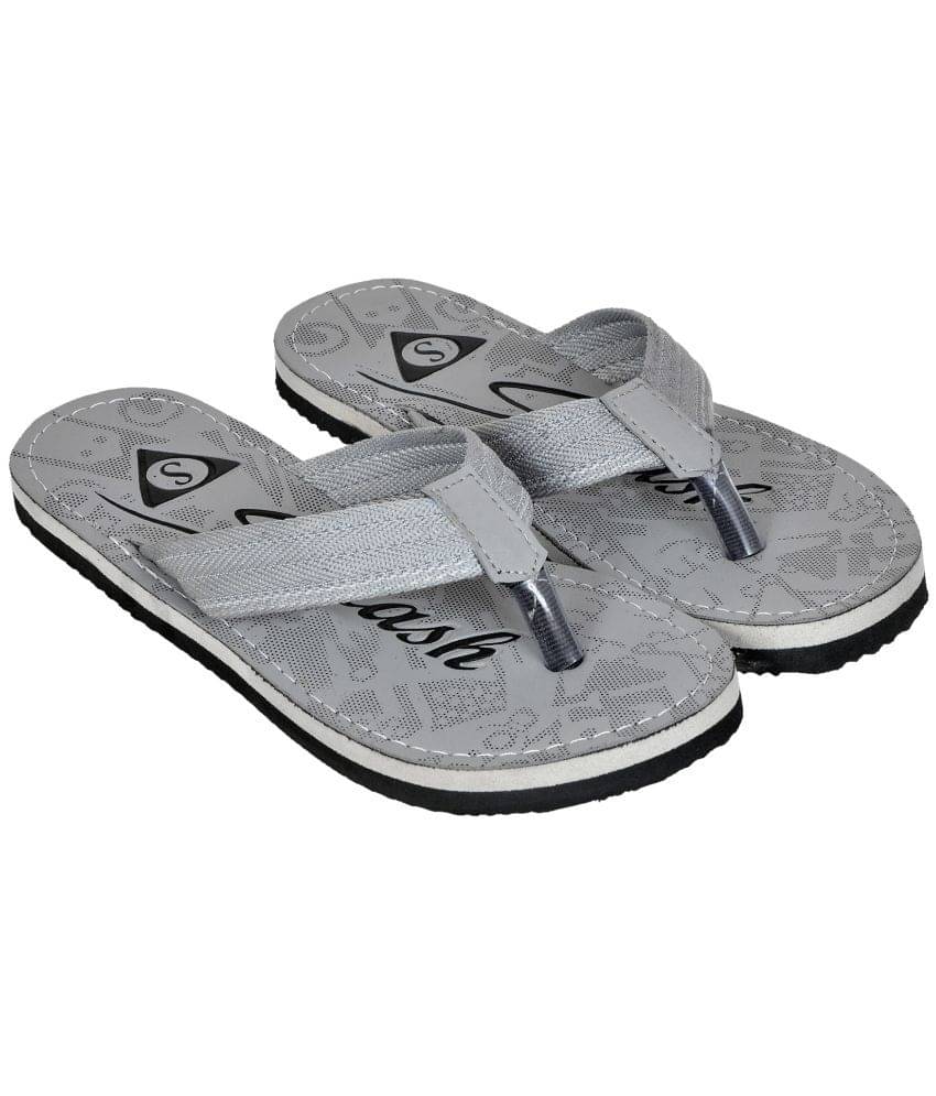     			Squash - Grey Synthetic Leather Daily Slipper