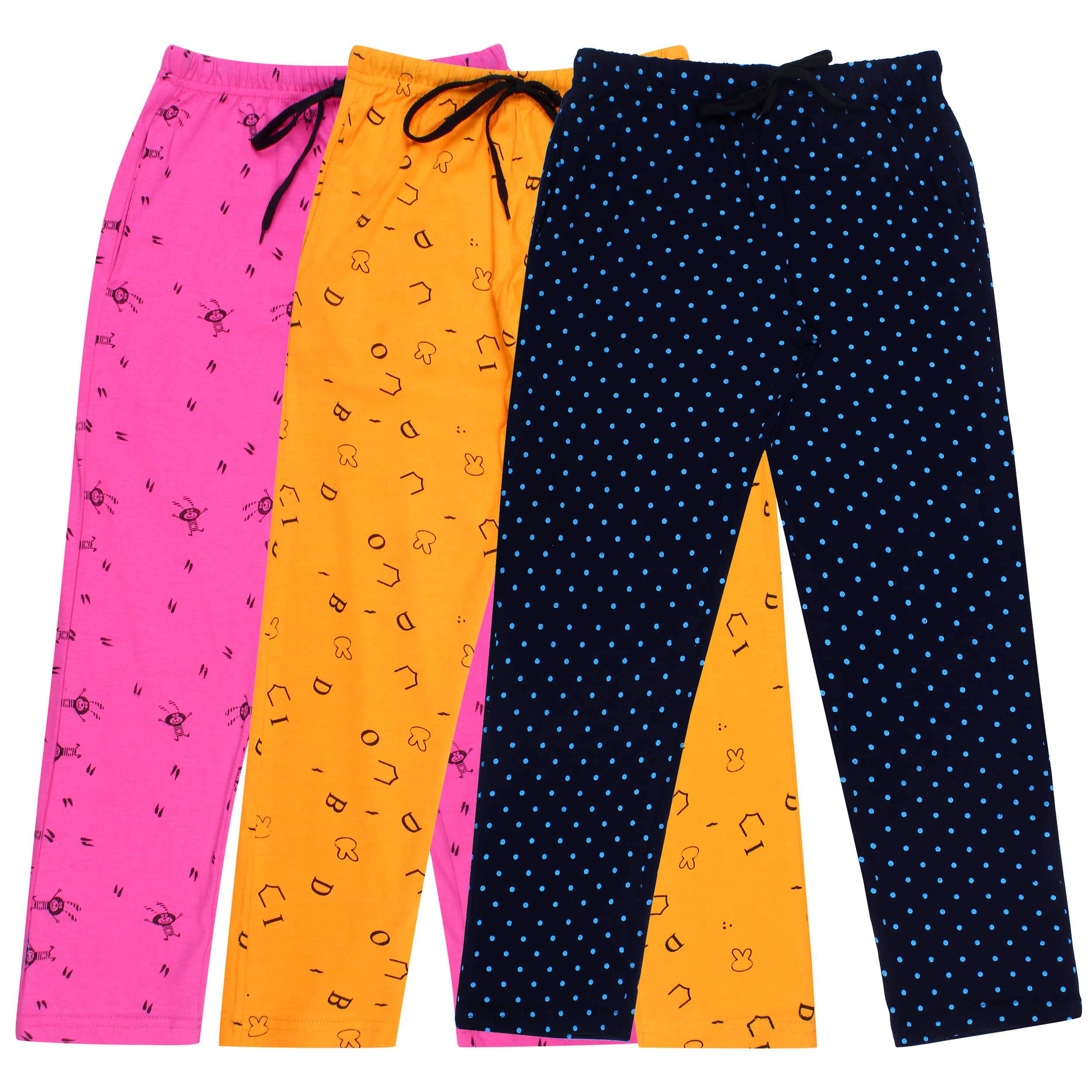 Diaz Pack of 3 Boys Cotton Trackpant ( Multi Color ) - Track Pants | Buy online on ZillyBuy