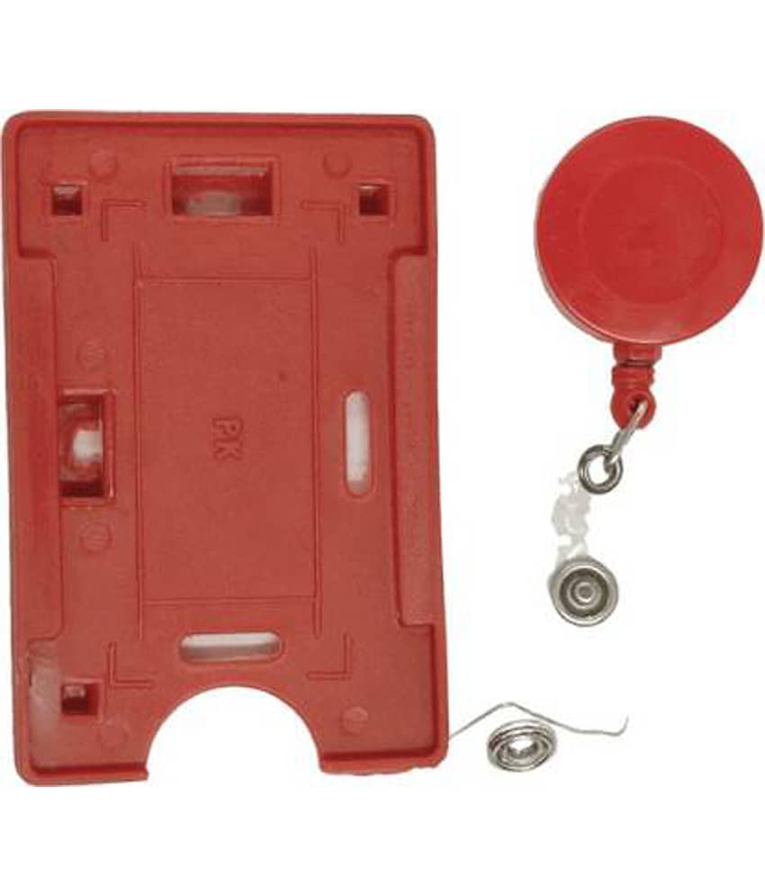 Dey's Plastic ID Badge Holder & Retractable Carabineer Reel Clip - Stationery | Buy online on ZillyBuy