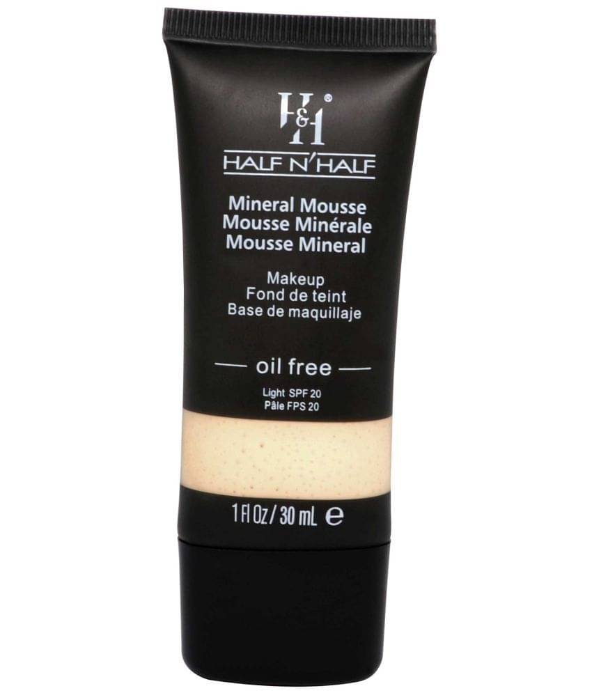     			Half N Half Mineral Mousse Oil Free Foundation Light SPF-20, 01 Fair (30ml)