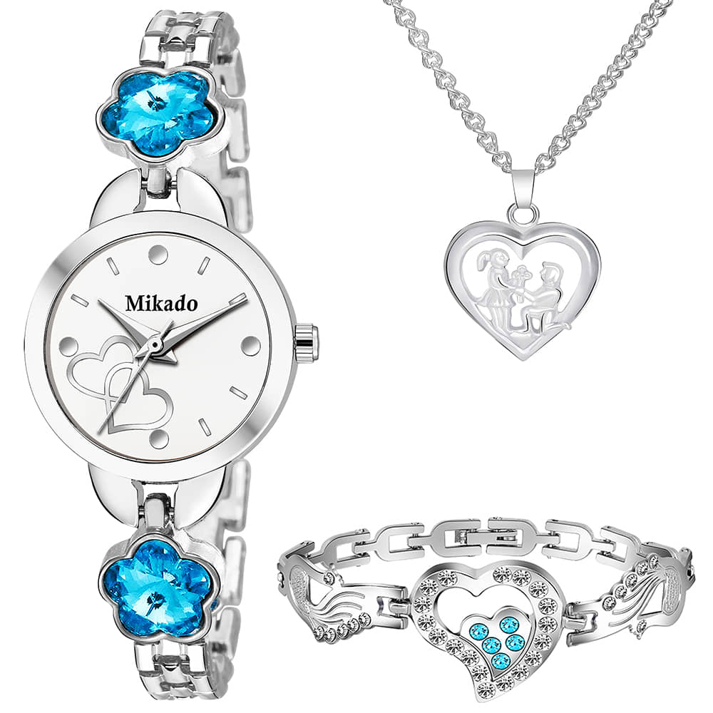 Mikado Stainless Steel Round Womens Watch