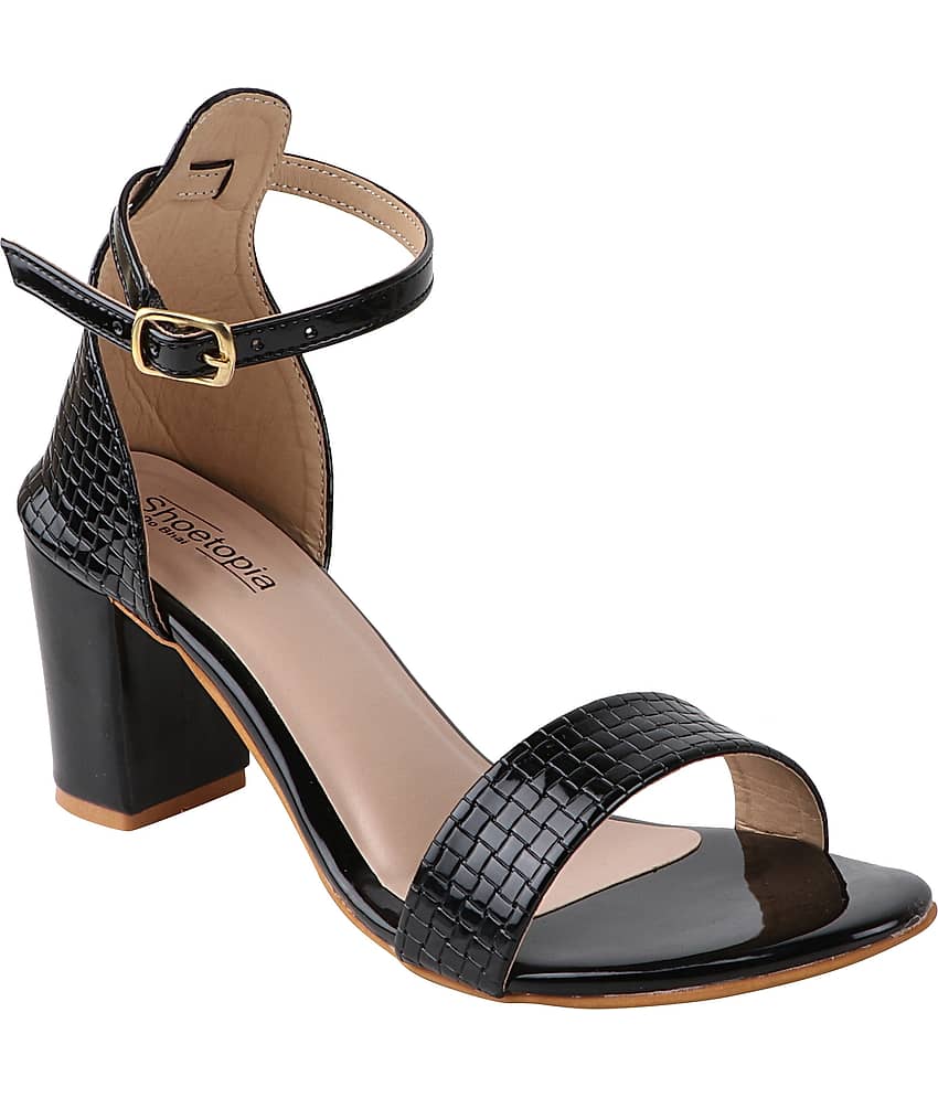Shoetopia - Black Women's Sandal Heels - Heels | Buy online on ZillyBuy