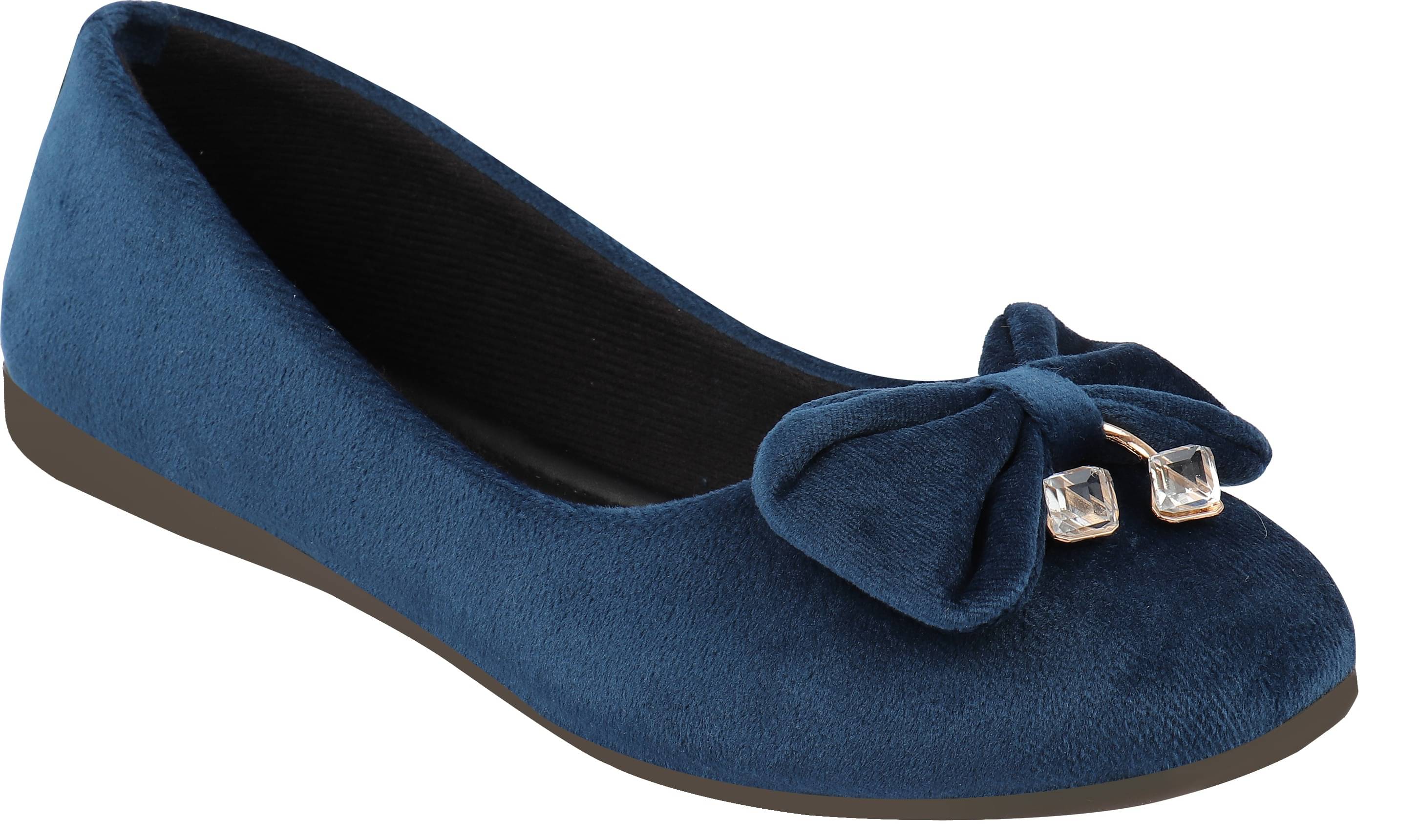     			Shoetopia Blue Ballerinas
