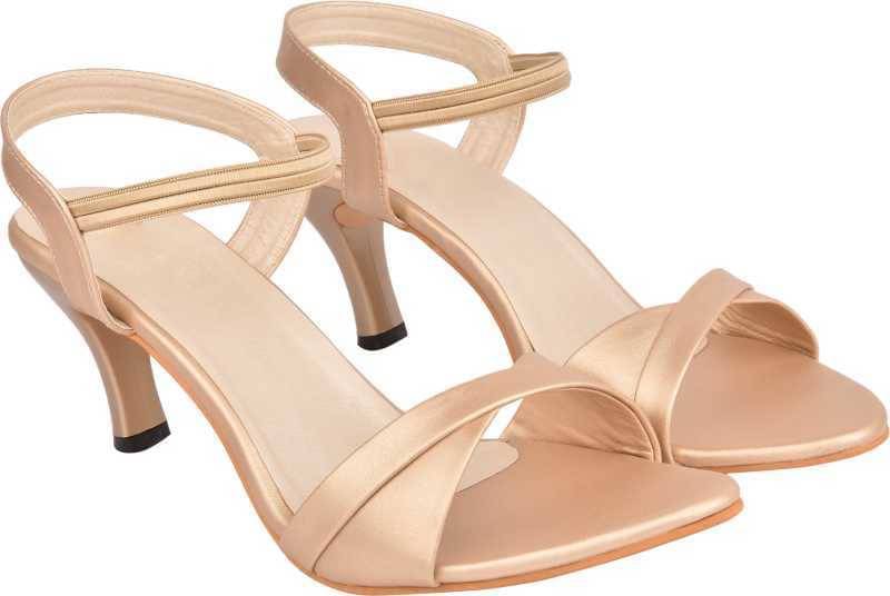     			Shoetopia - Gold Women's Sandal Heels