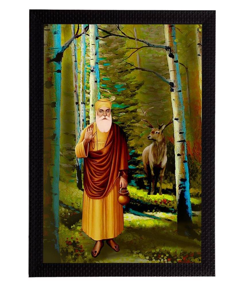 eCraftIndia Gurunanak Sahib Satin Matt Texture UV Art Painting eCraftIndia Gurunanak Sahib Satin Matt Texture UV Art Painting