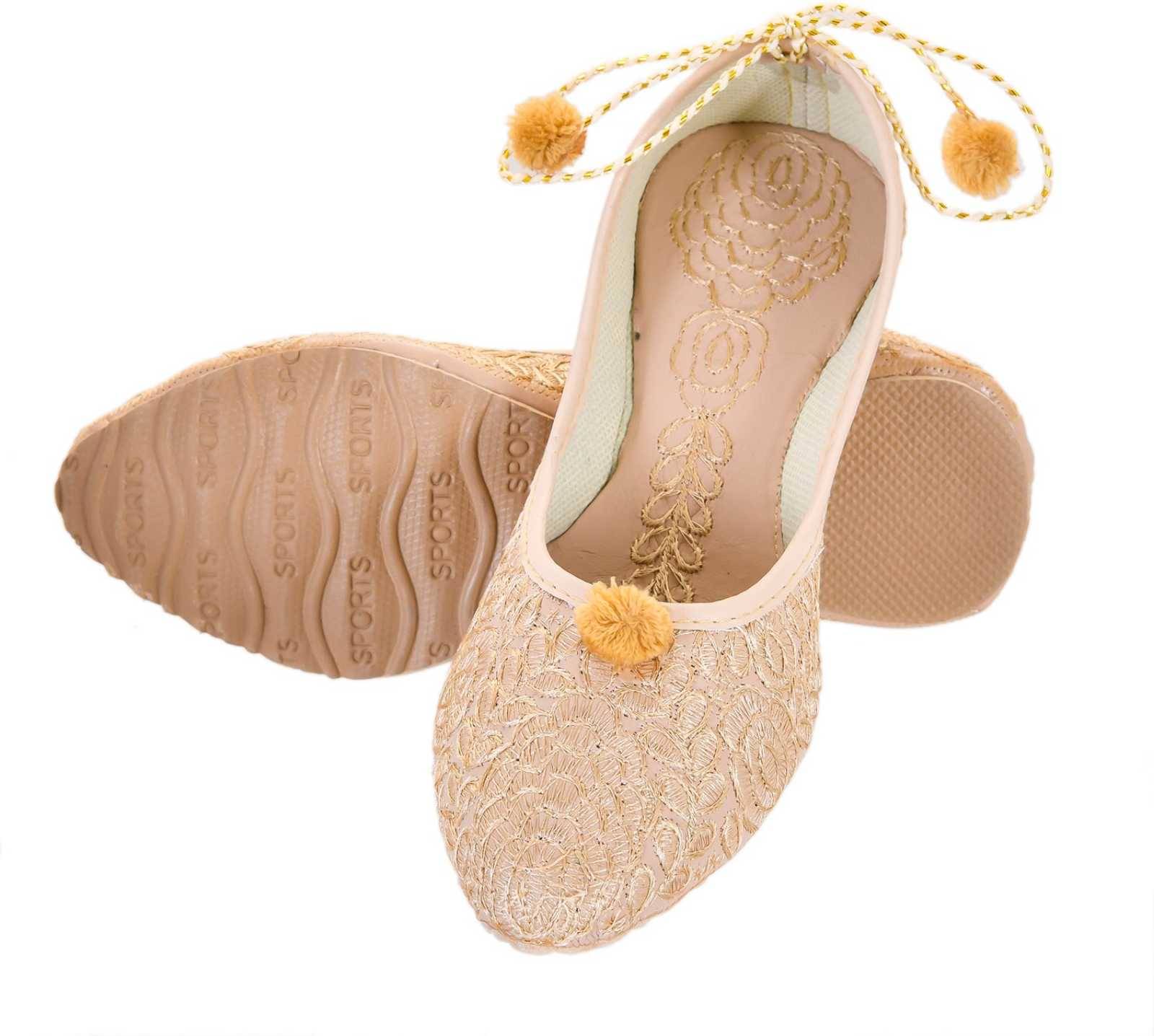     			Anjaneya Creations Beige Ethnic Footwear