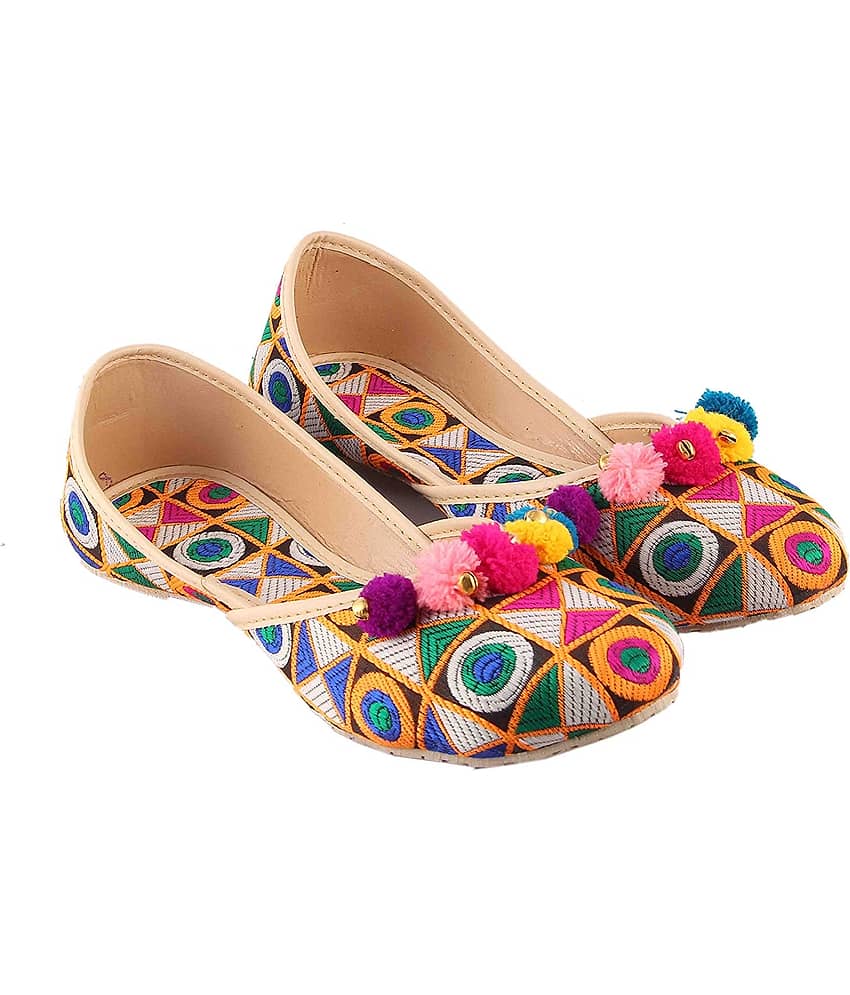 Anjaneya Creations Multi Color Ethnic Footwear - Ethnic Shoes | Buy online on ZillyBuy
