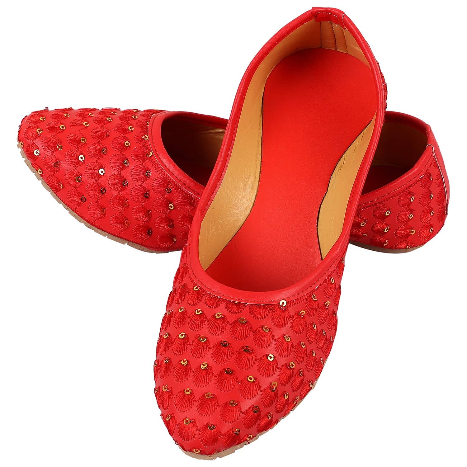 Anjaneya Creations Red Ethnic Footwear - Ethnic Shoes | Buy online on ZillyBuy