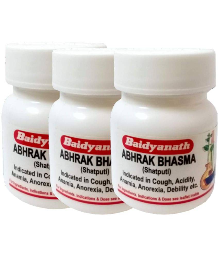 Baidyanath Abhrak Bhasma (Shatputi) Powder 1 Gm Pack of 3 Baidyanath Abhrak Bhasma (Shatputi) Powder 1 Gm Pack of 3