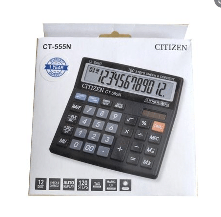     			Citizen CT 555n 12Digit Calculator