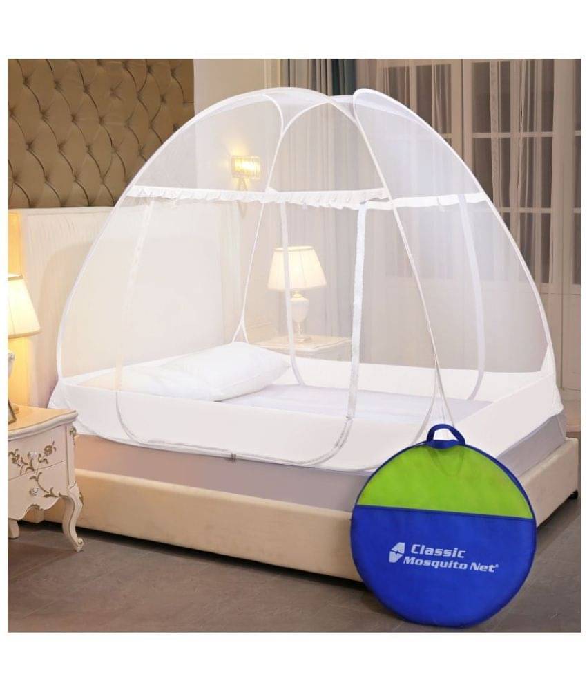     			Classic Mosquito Net, Machardani King White Plain Mosquito Net, Machardani