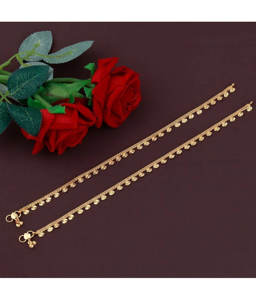 Golden Ethnic  Payal  Anklet For Girl And Women - Anklets | Buy online on ZillyBuy