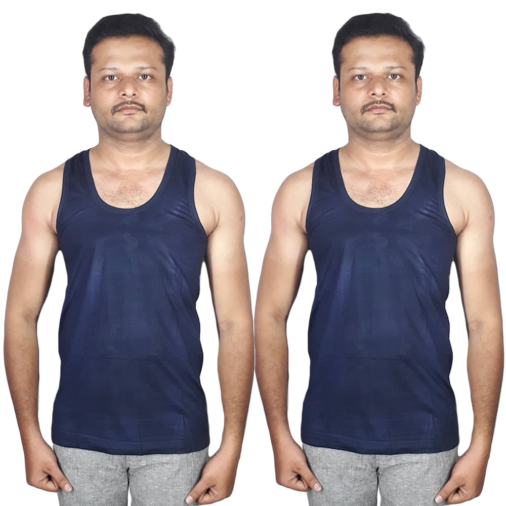 top ten Pack of 2 Cotton Sleeveless Vest For Men ( Multi ) top ten Pack of 2 Cotton Sleeveless Vest For Men ( Multi )