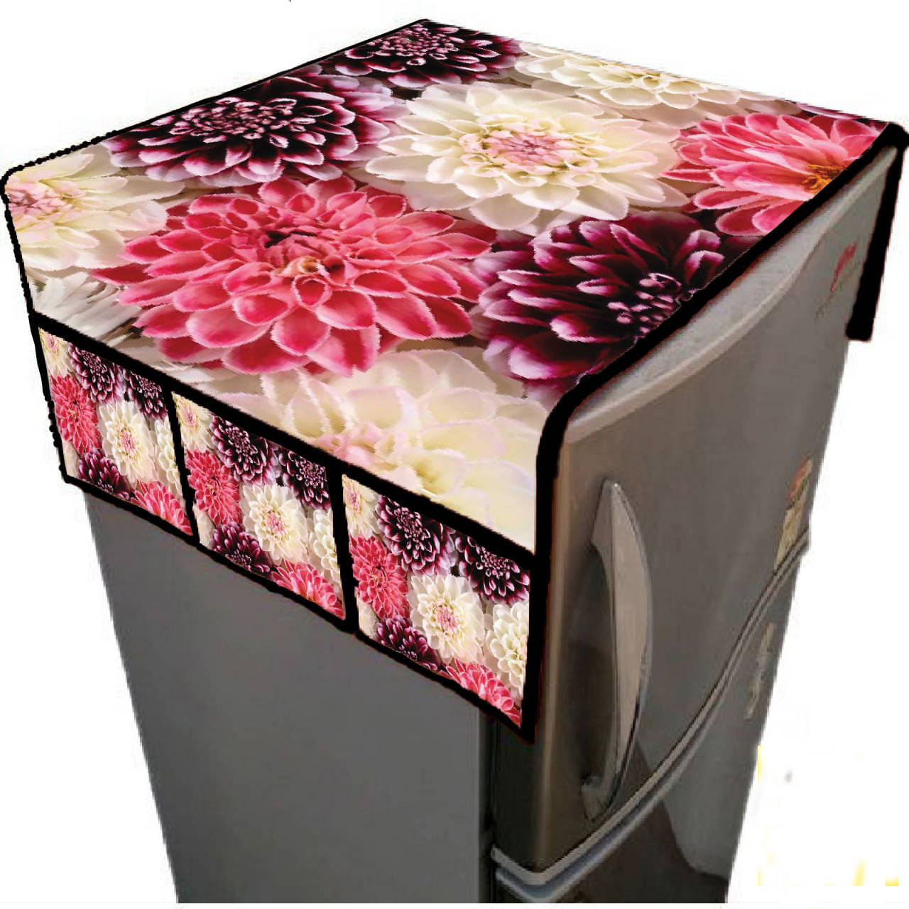 Aazeem Single Jute Multicolor Fridge Top Cover Aazeem Single Jute Multicolor Fridge Top Cover
