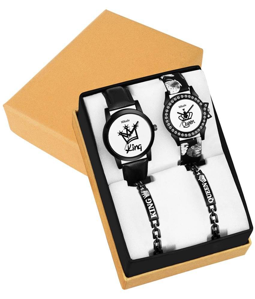     			King And Queen Couple Watches Combo for Couple