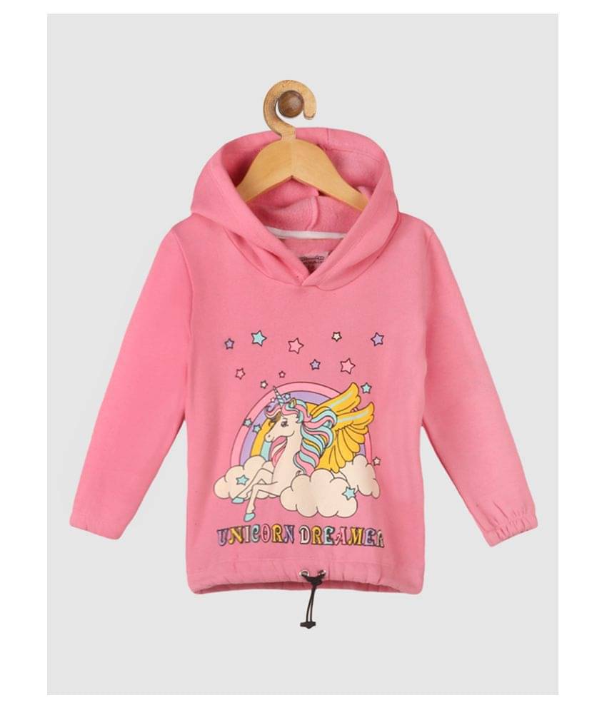     			Lazy Shark Girls Cotton Blend Sweatshirt ( Pink )