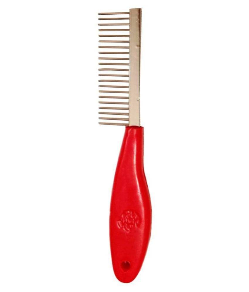     			Petshop7 Imported Flea Comb with Stainless Steel Fine Teeth- Pet Cat/Dog Lice Comb, Nit Remover, Grooming Comb, Tool to remove Fleas, Mites, Ticks, Dandruff F lakes Basic Comb Wire-pin Comb for Dog, Cat, Rabbit