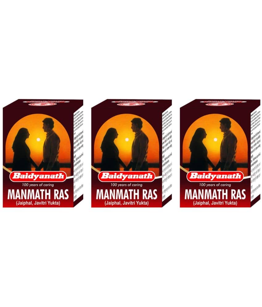 Baidyanath Manmath Ras Tablet 40 no.s Pack of 3
