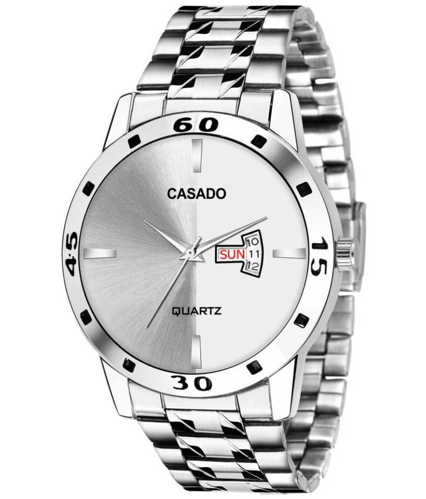     			CASADO CSD365WHITESILVER-DD Stainless Steel Analog Men's Watch