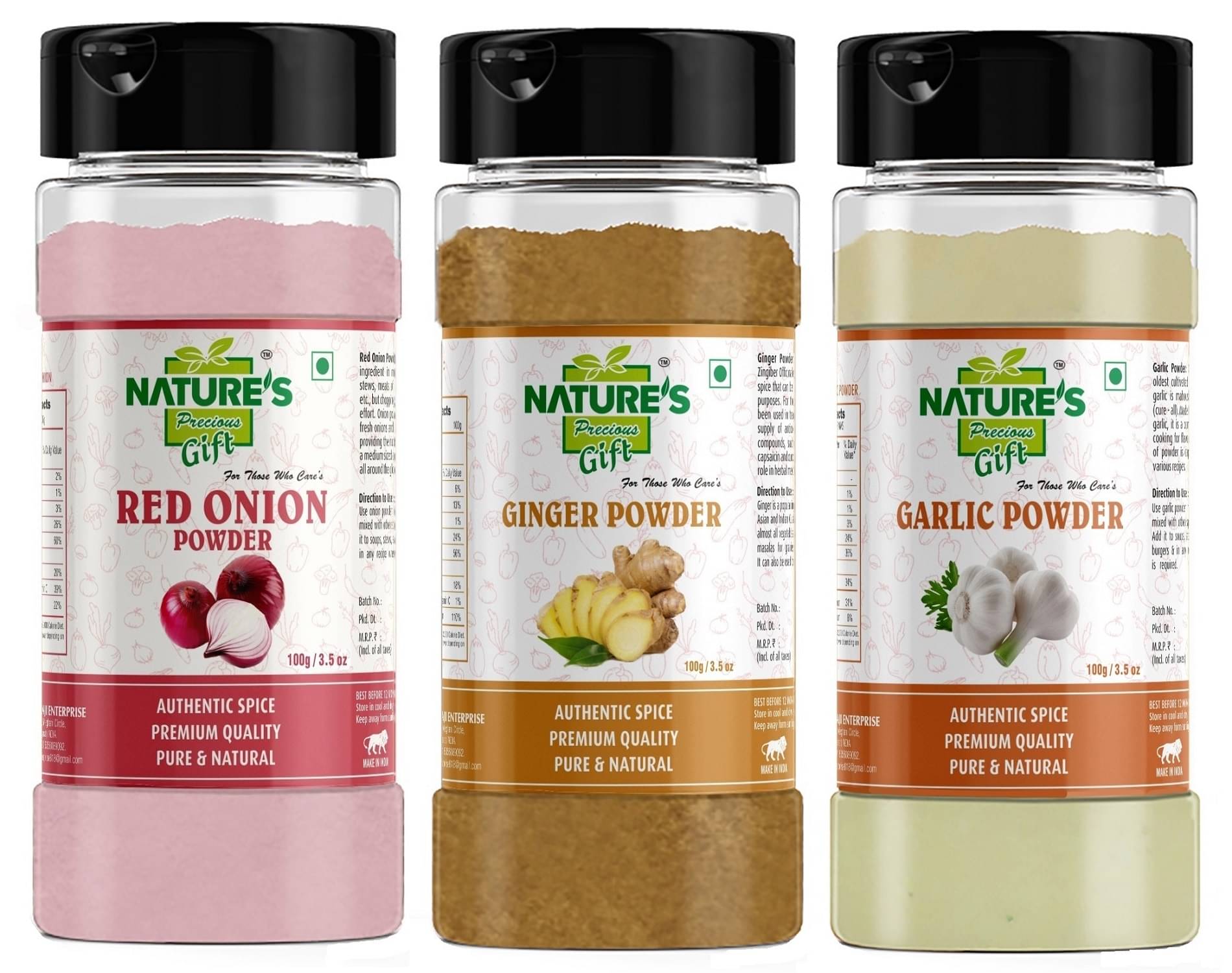     			Natures Gift - 100 gm Ginger powder (Pack of 3)