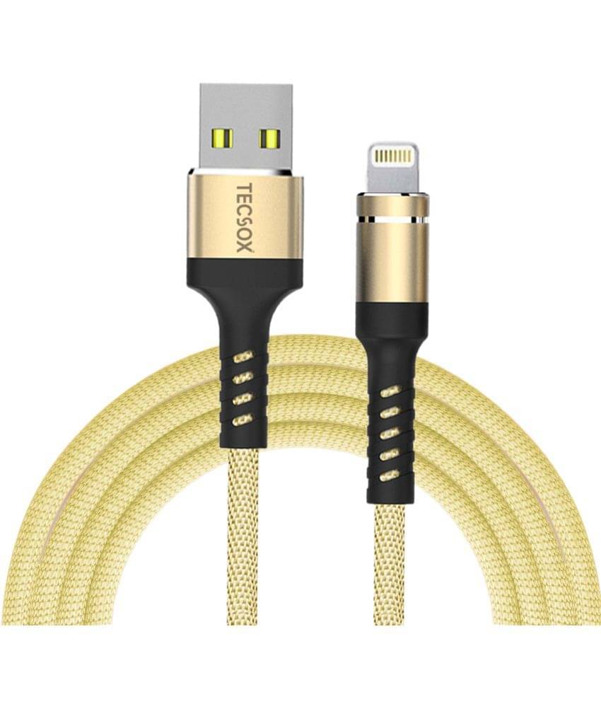     			Tecsox Lightning Cable Golden - 1 Meter