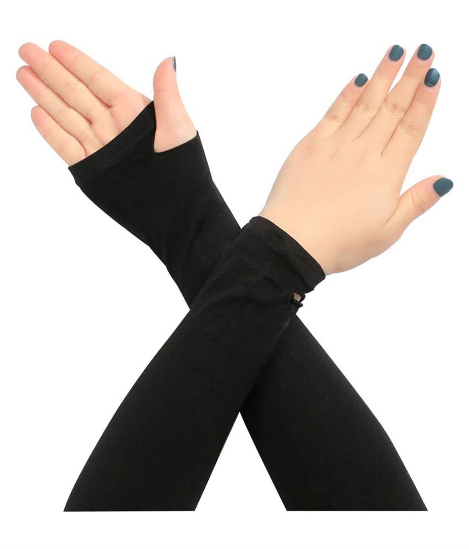 U-KOBA UV-Protection thumb hole blackyy Arm Sleeves, Hand Socks for Men and Women (Unisex) Used for Driving, Hiking, Sports, Biking, Cycling - Sports and Fitness Equipment | Buy online on ZillyBuy