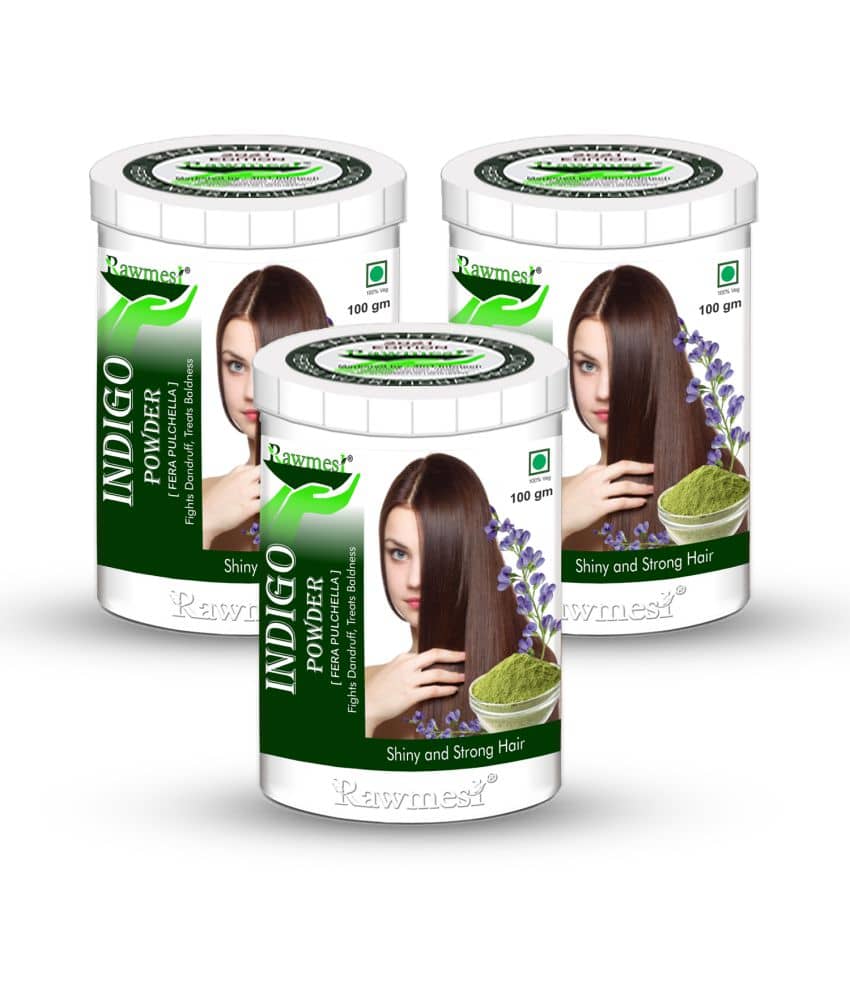 rawmest Natural Indigo Powder Hair Scalp Treatment 300 g Pack of 3