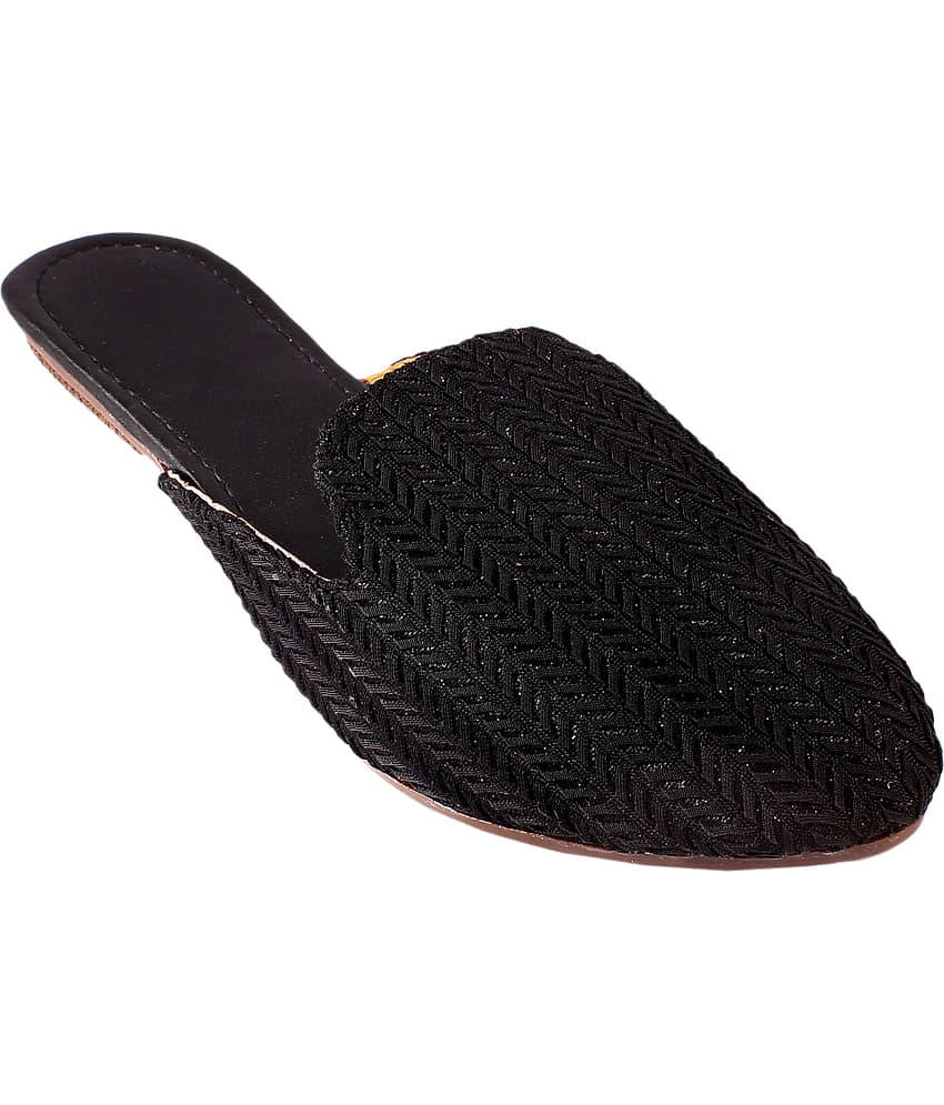 Apratim - Black Women's Mules - Ethnic Shoes | Buy online on ZillyBuy