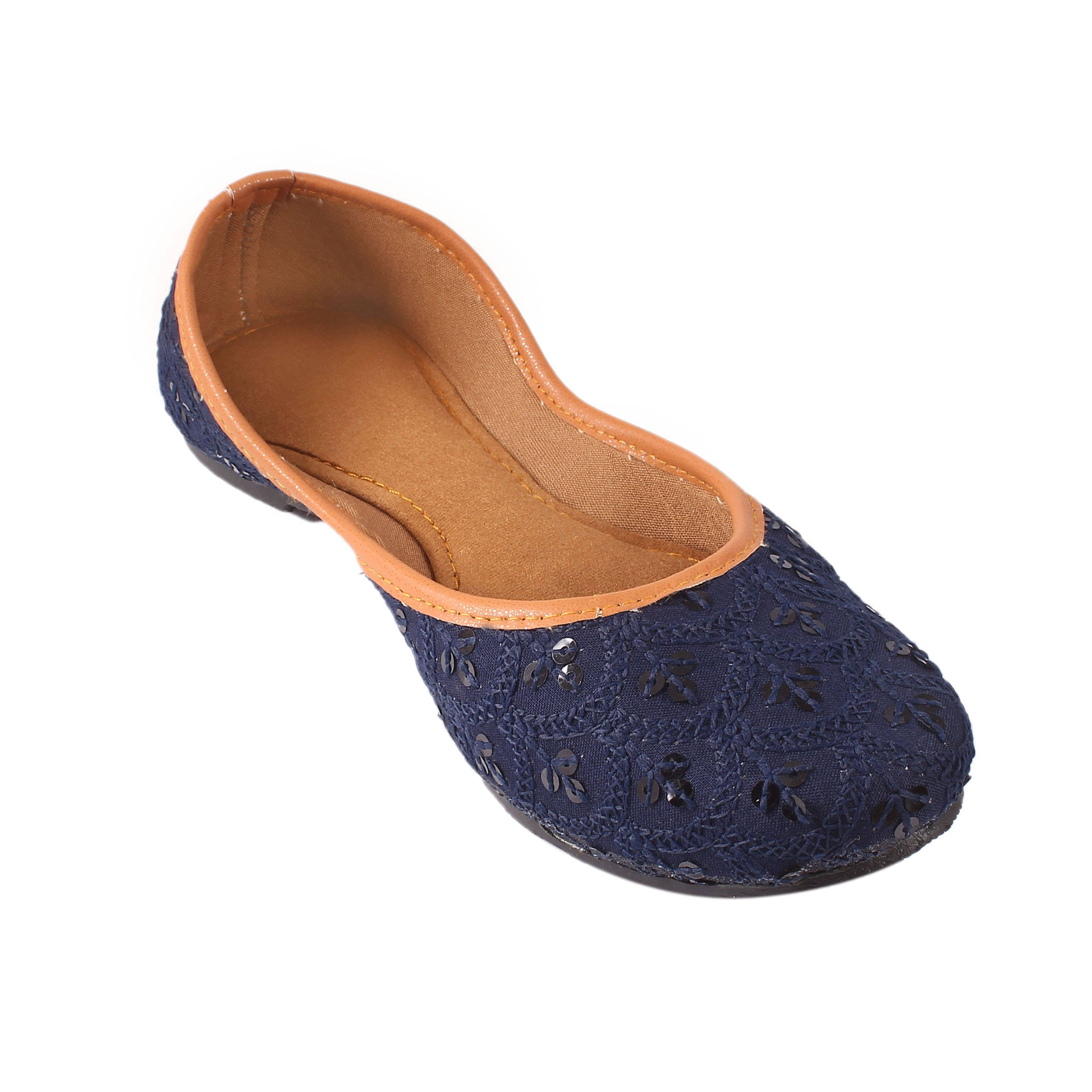     			Apratim Blue Ethnic Footwear