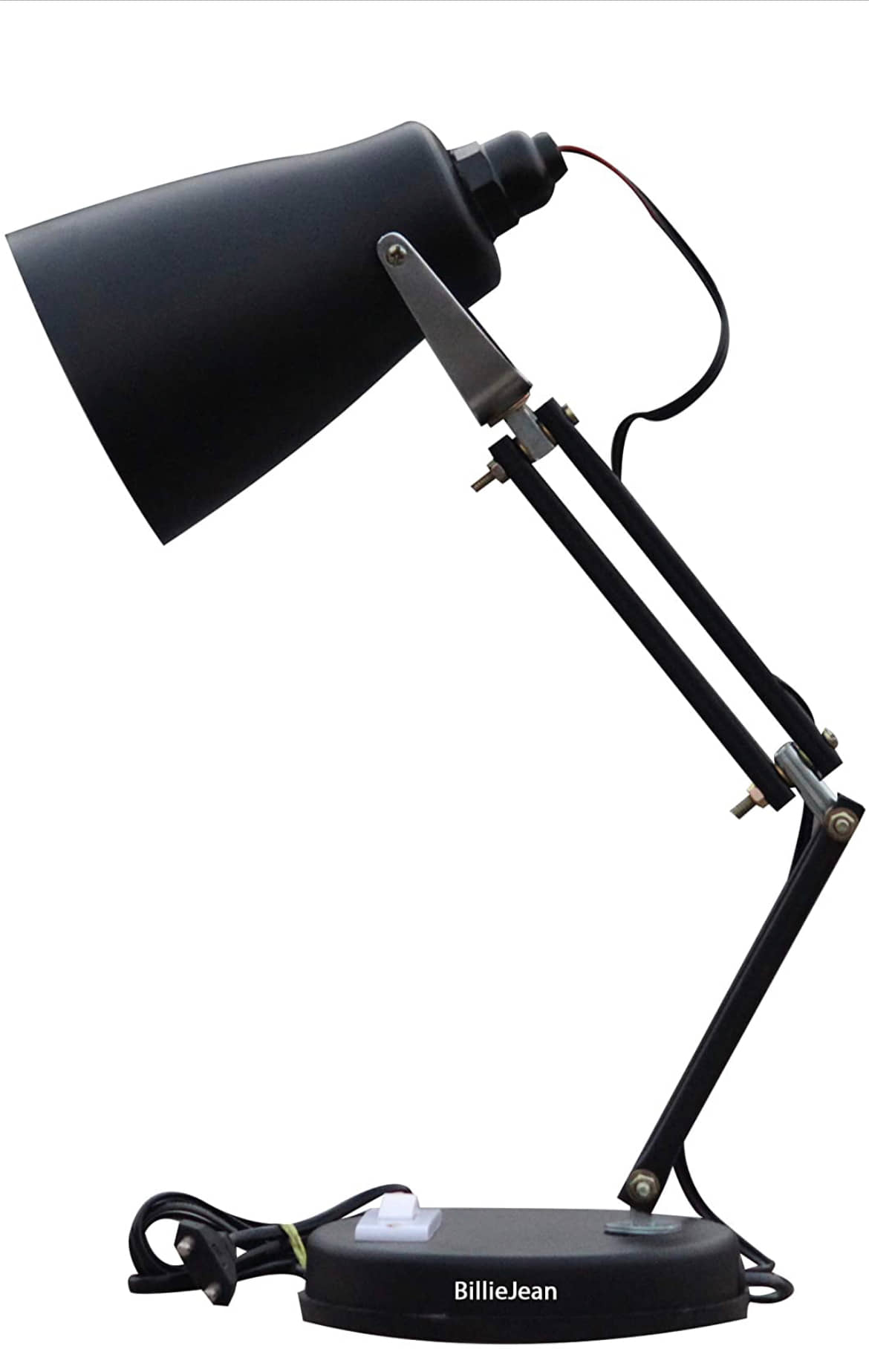 BillieJean Black Study Table Lamp ( Pack of 1 )