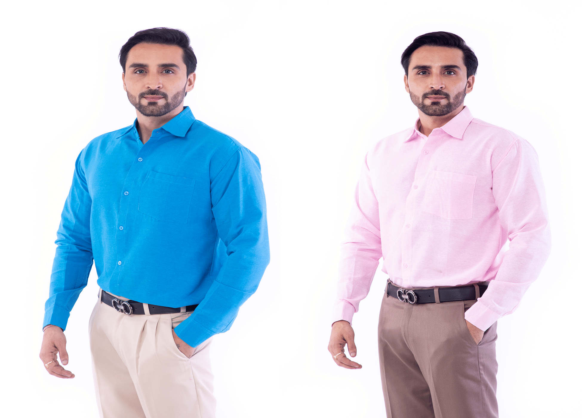 DESHBANDHU DBK 100% Cotton Regular Fit Solids Men's Casual Shirt - Multi ( Pack of 2 )
