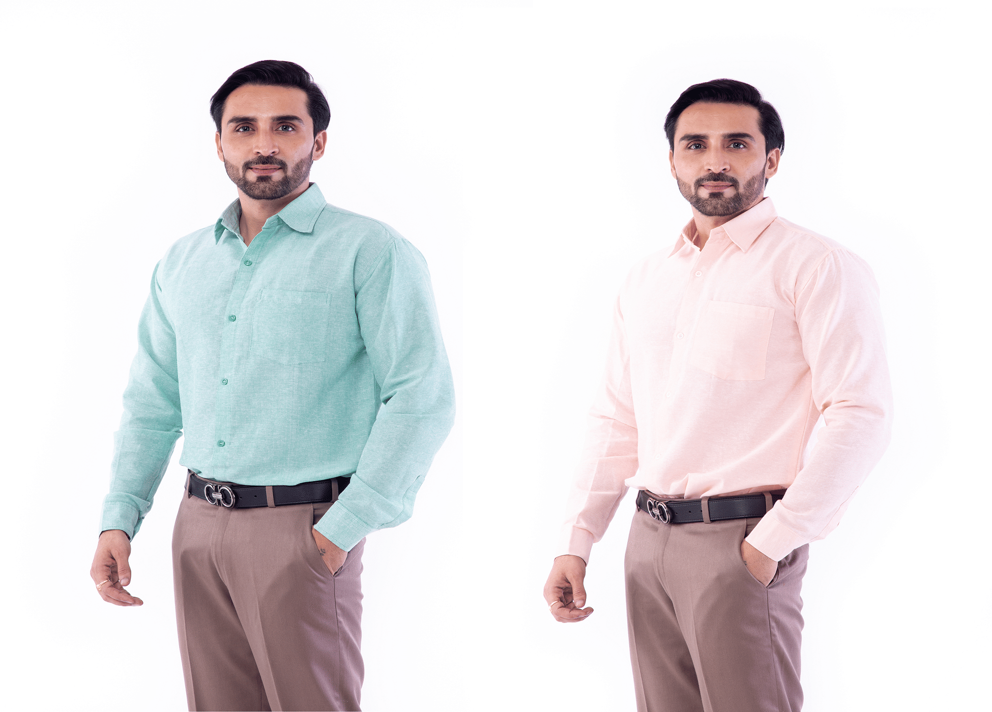 DESHBANDHU DBK 100% Cotton Regular Fit Solids Men's Casual Shirt - Multi ( Pack of 2 )