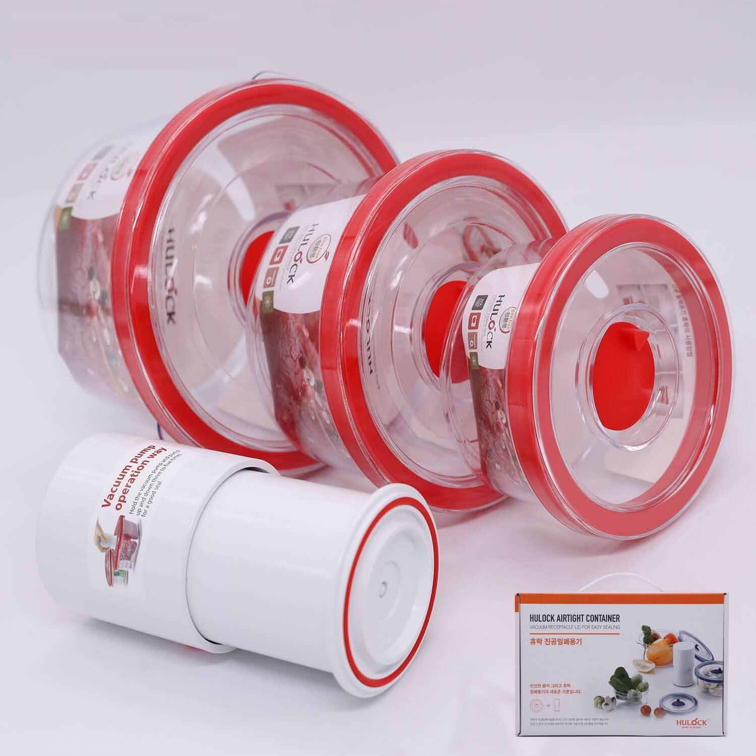     			Hulock Plastic Food Container Set of 3 1000 mL