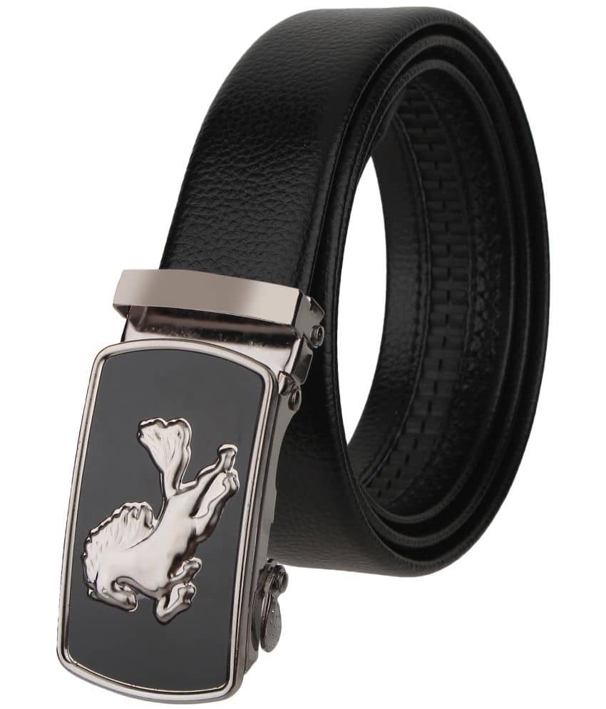 Loopa Black PU Formal Belt Pack of 1