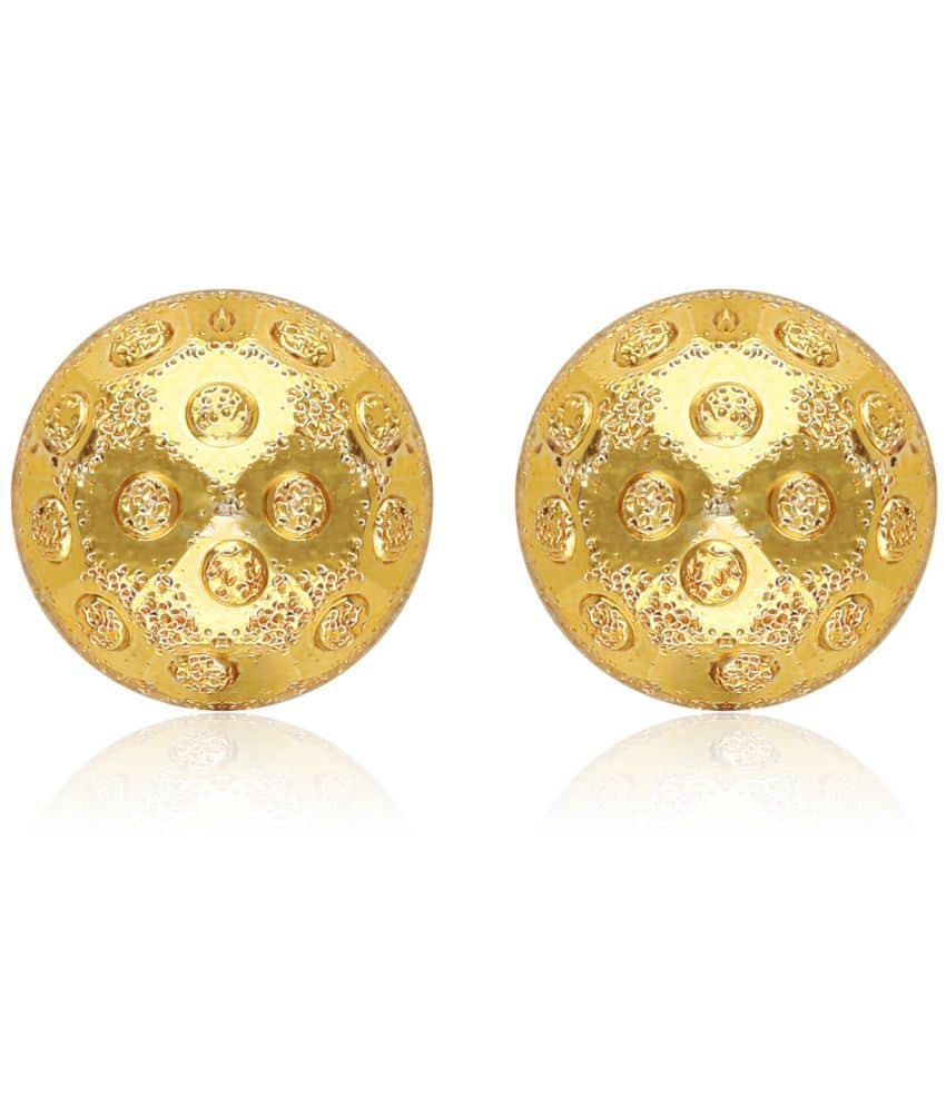 Vighnaharta Allure Beautiful Earrings Feminine Glittering Gold Plated Screw back stud earring for Women and Girls VFJ1497ERG - Earrings | Buy online on ZillyBuy