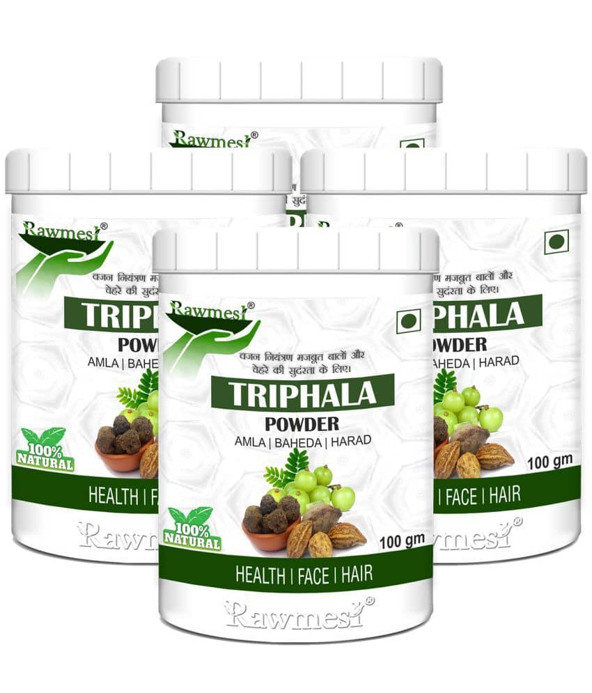 rawmest 100% Organic Triphala Powder 400 gm Multivitamins Powder Pack of 4