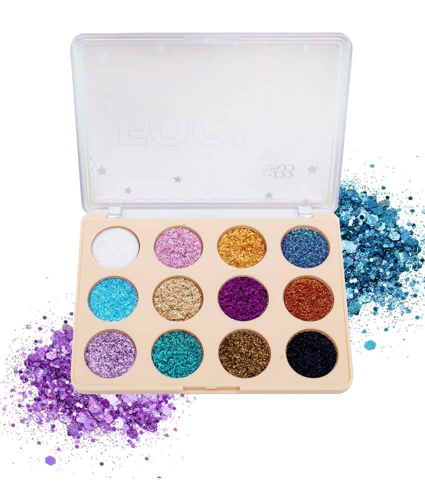 Beauty Berry Focus Your Attitude Glitter Collection Eyeshadow Palette (Multi-01) - Makeup - Eyes | Buy online on ZillyBuy