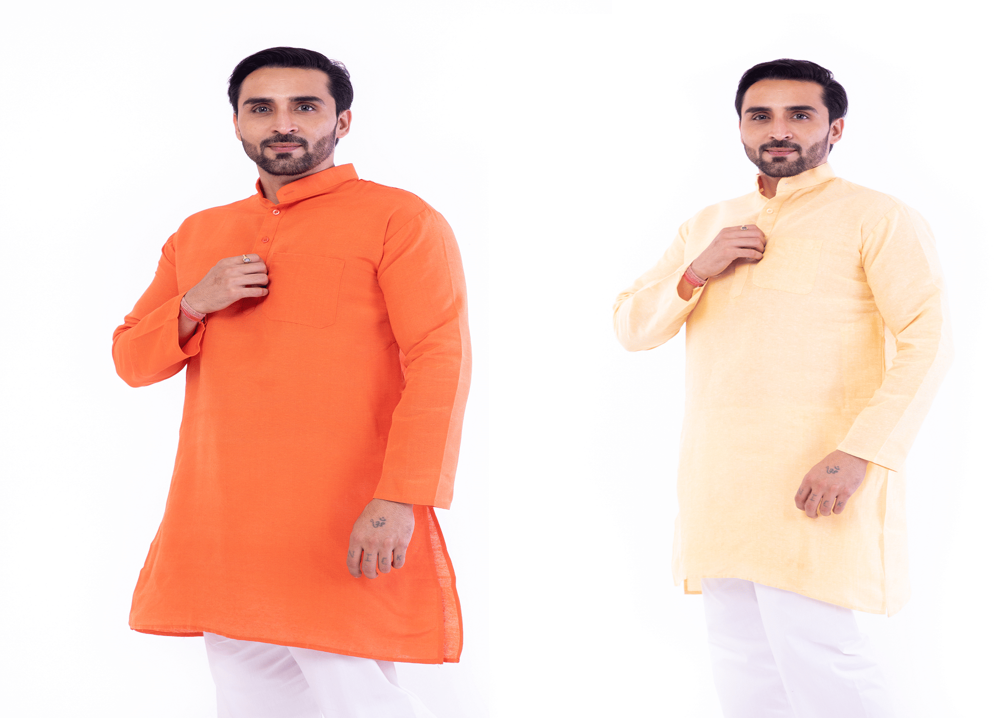 DESHBANDHU DBK Multi Cotton Kurta Pack of 2 DESHBANDHU DBK Multi Cotton Kurta Pack of 2