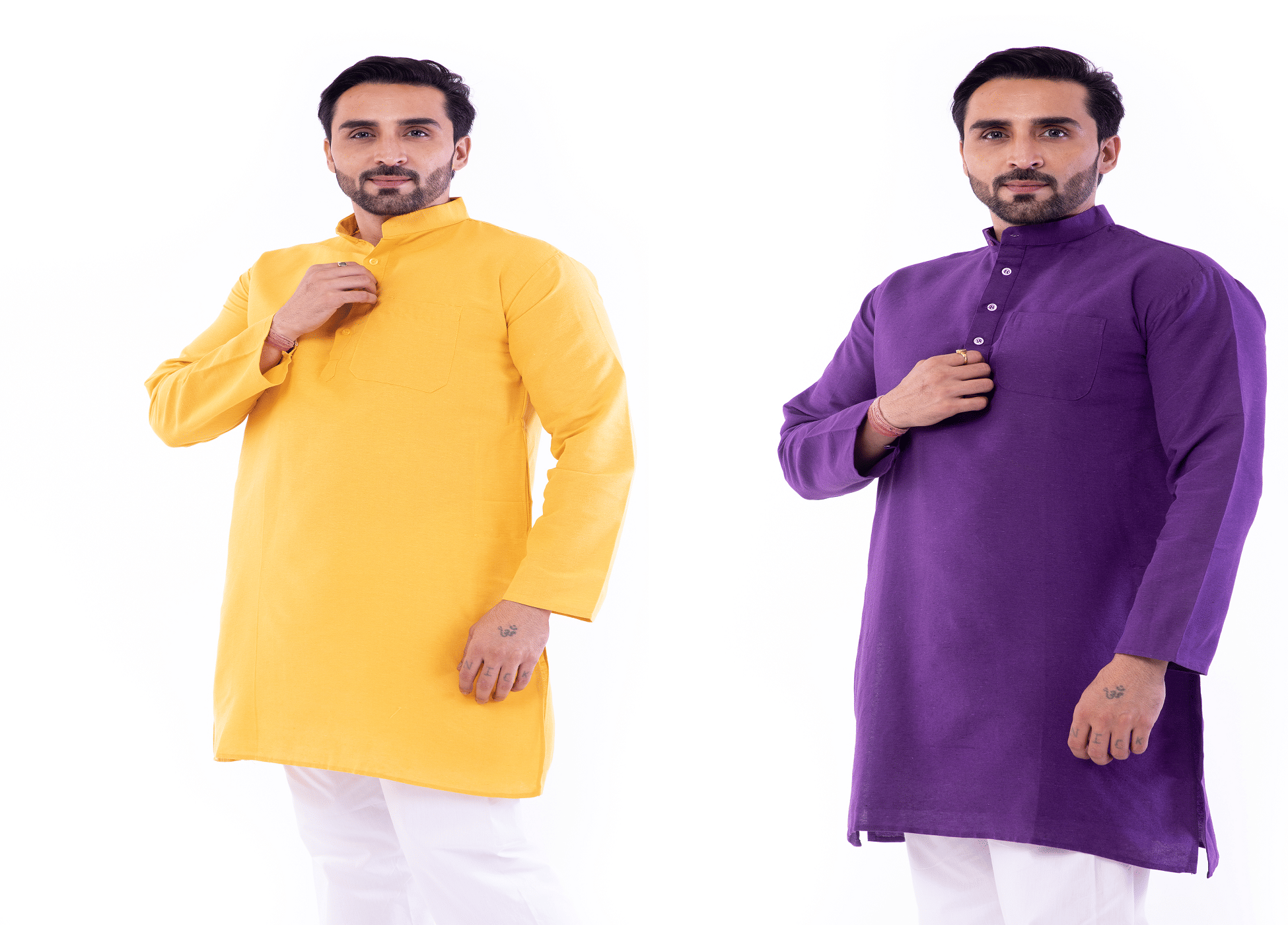 DESHBANDHU DBK Multi Cotton Kurta Pack of 2 - Kurtas & Kurta Sets | Buy online on ZillyBuy